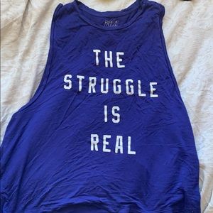 Blue tank top by Freeze